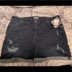 Women’s plus denim shorts
